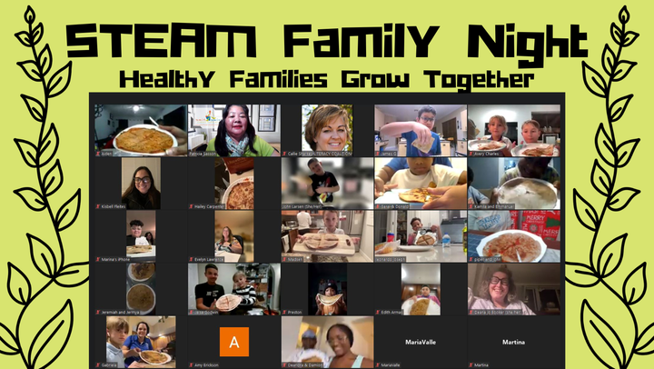 Out-of-school Time Families Grow Together at STEAM Family Night
